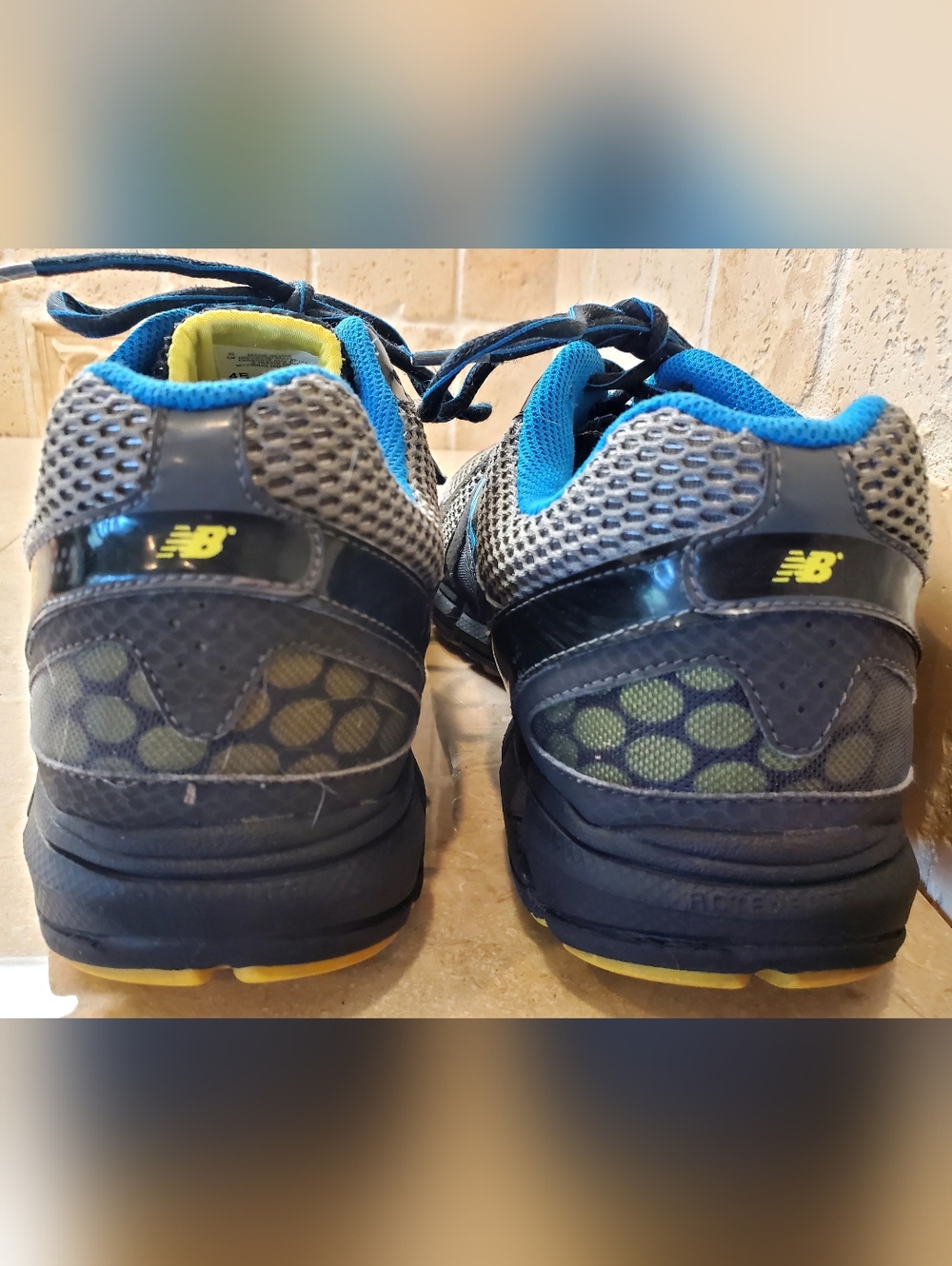 New Balance 750 v2 Gray Mesh Running Shoes with Blue Accents Size 10 4E - Picture 6 of 12